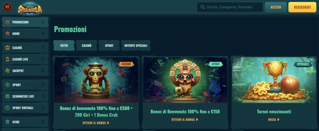 Codice Promozionale 1 Spinanga Codice Promozionale