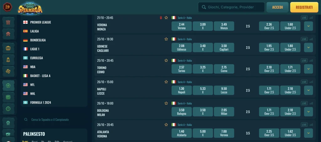 Scommesse 3 Spinanga Scommesse Sportive
